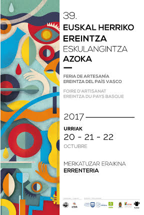 Cartel 39 edicion de la feria de artesania EREINTZA Errenteria 2017