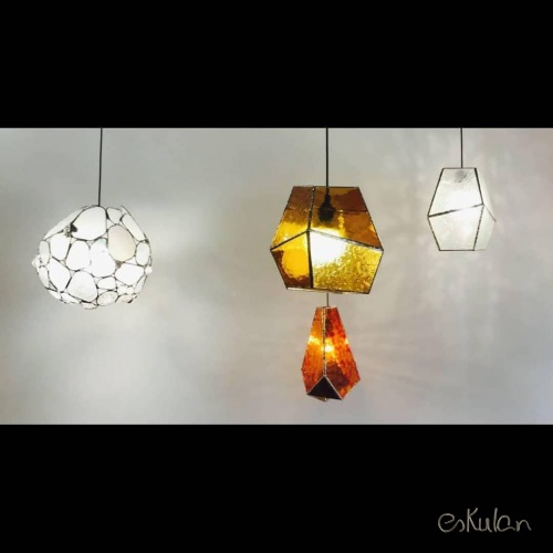 Conjunto de lámparas Tiffany ESKULAN