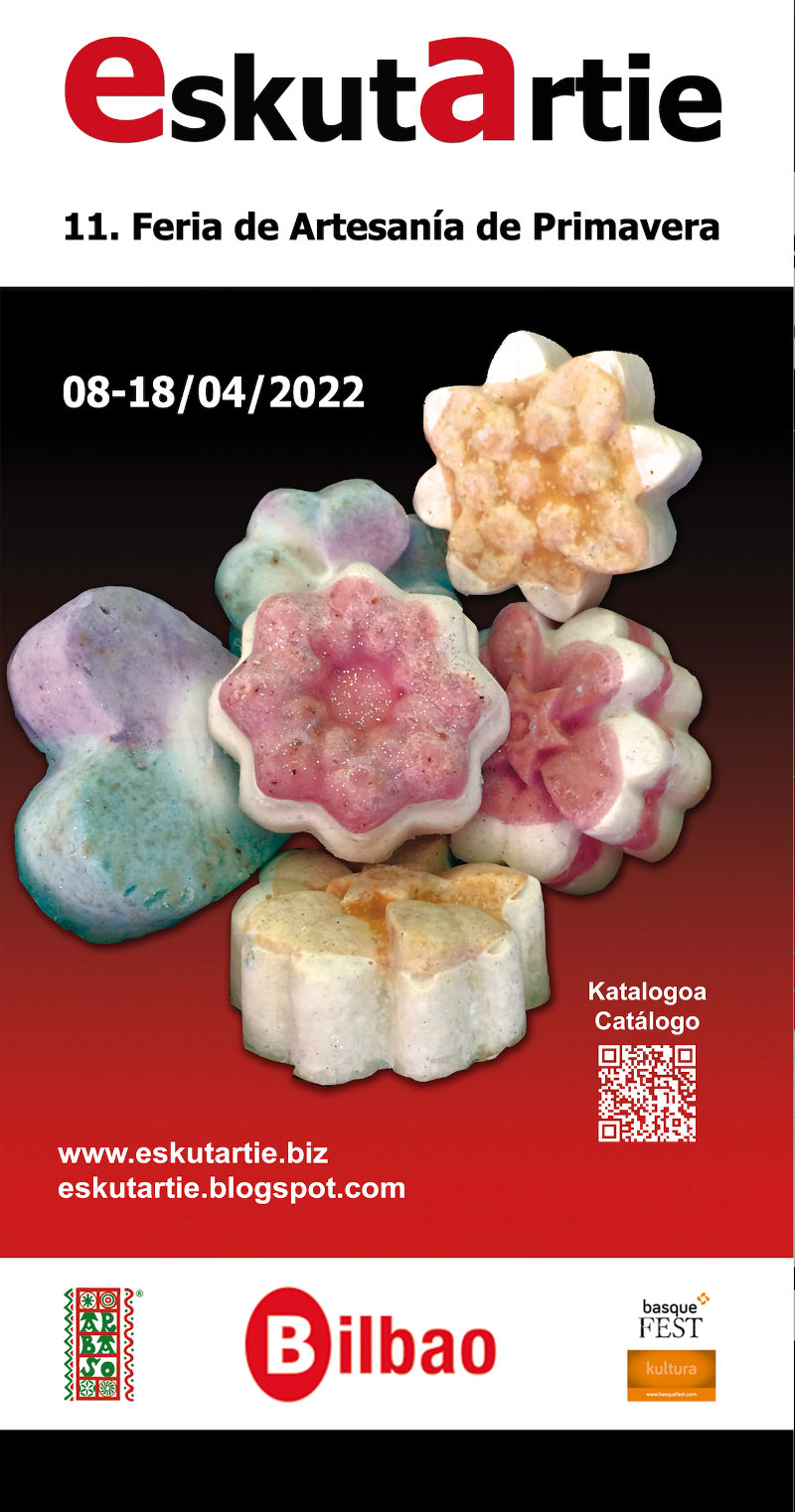 Cartel EskutArtie 11º feria de artesanía de primavera - Bilbao 2022 - Eskulan