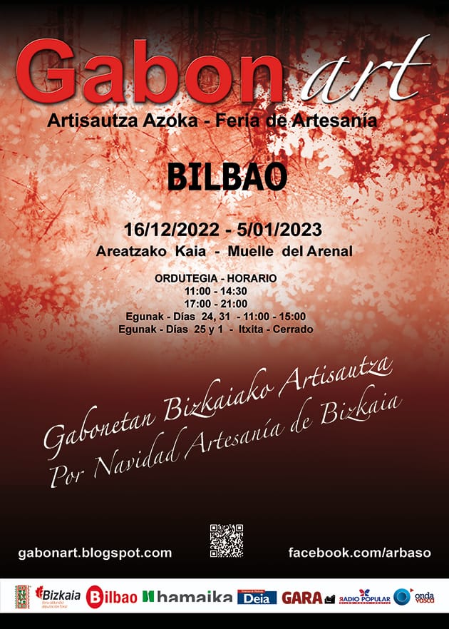 Cartel feria artesania GABONART 2022 Bilbao - Eskulan