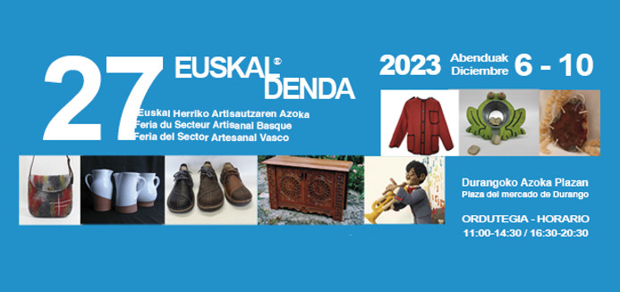 27 Euskal Denda feria sector artesanal en la 58. Durangoko Azoka