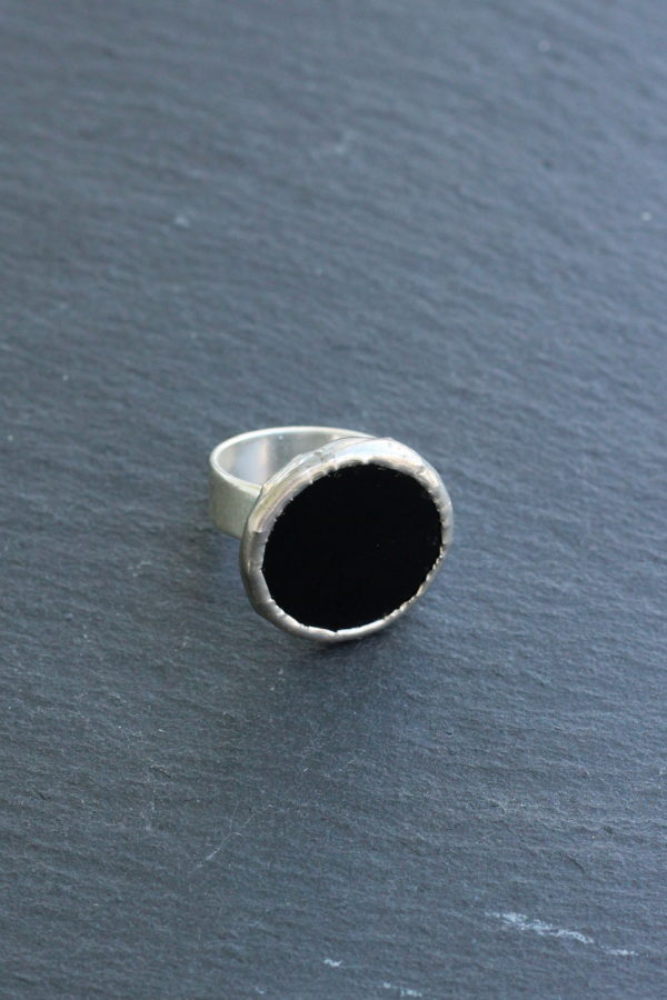 Anillo de Plata Negro