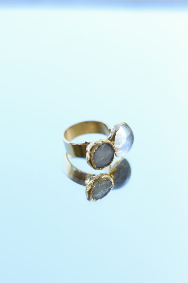 Anillo doble de oro