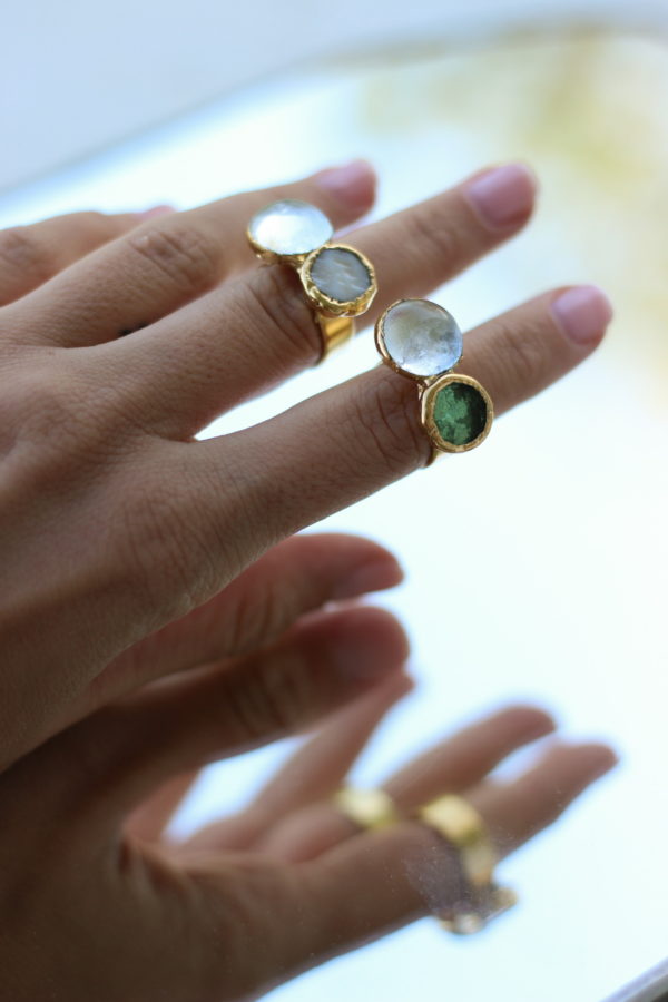 Anillo doble de oro - Imagen 2