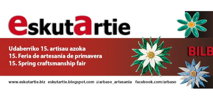 Cartel 15º feria de artesanía de primavera EskutArtie en Bilbao