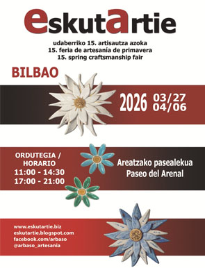 Cartel 15º feria de artesanía de primavera EskutArtie en Bilbao