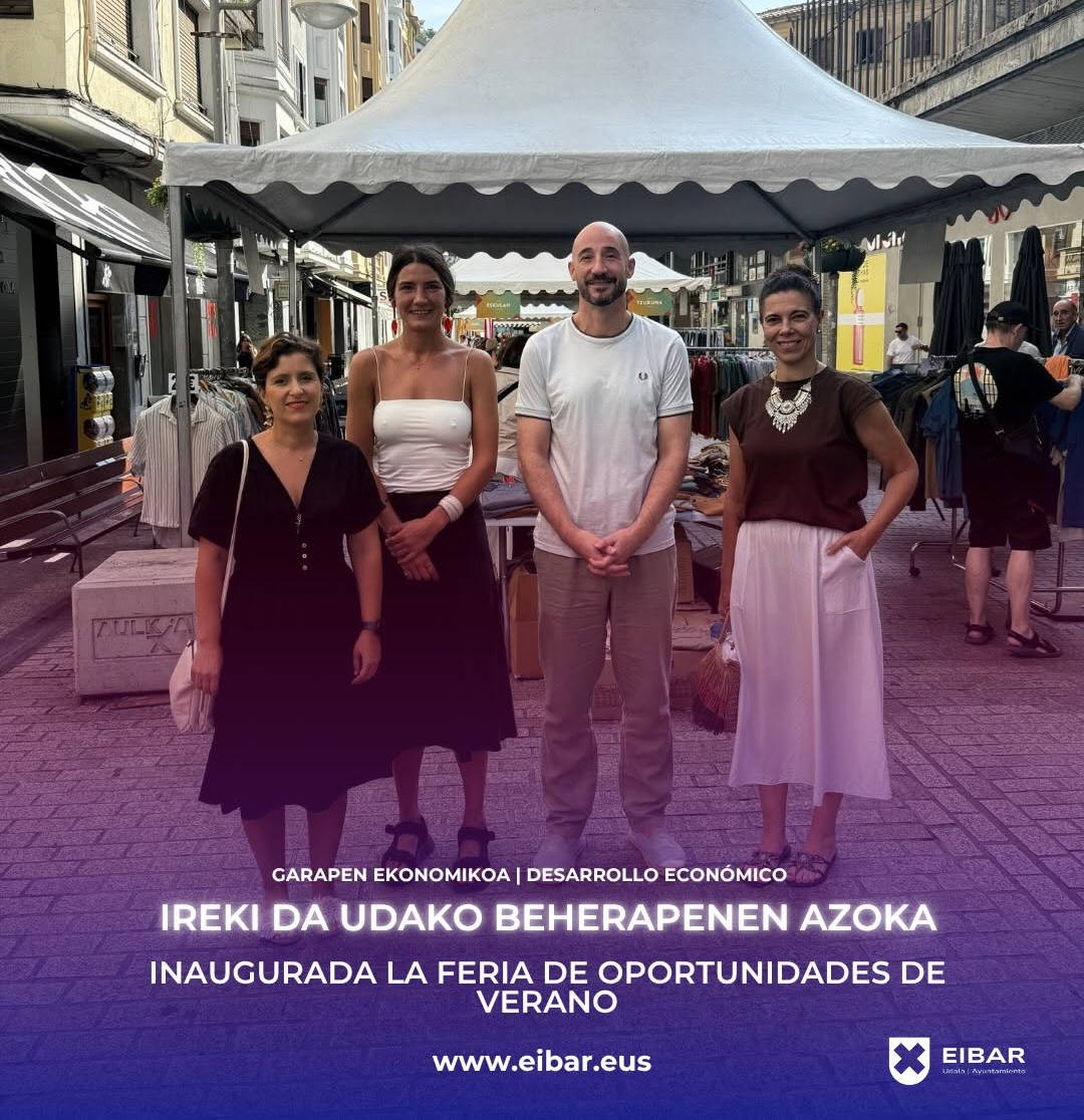 Cartel feria de oportunidades de verano